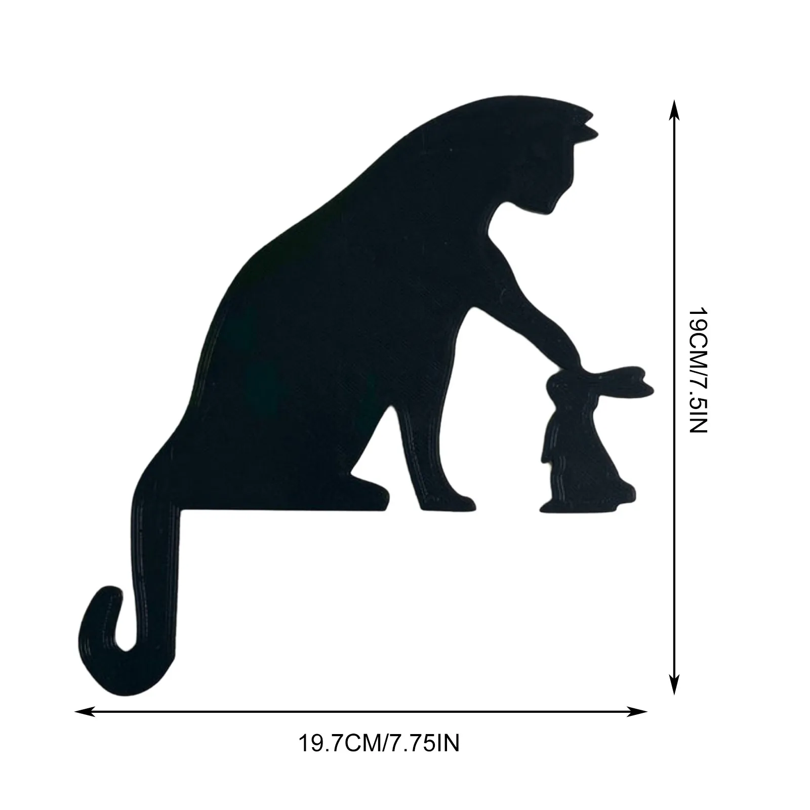 Easter Bunny Cat Wooden Door Corner Door Frame Decoration Wall Stickers Holiday Decoration Easter Rabbit Cat Corner
