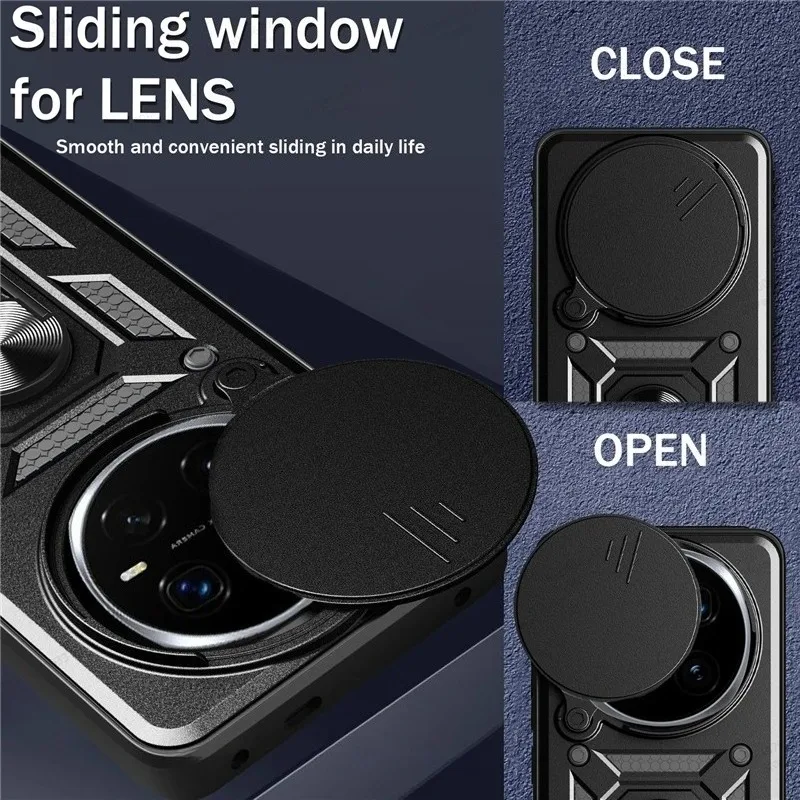 Military Armor Shockproof Case with Ring Stand Holder and Protective Cover