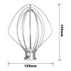 Stainless Steel Whisk 5K452WW For Kitchenaid Kitchen Machine 5KSM90-5KSM185 4