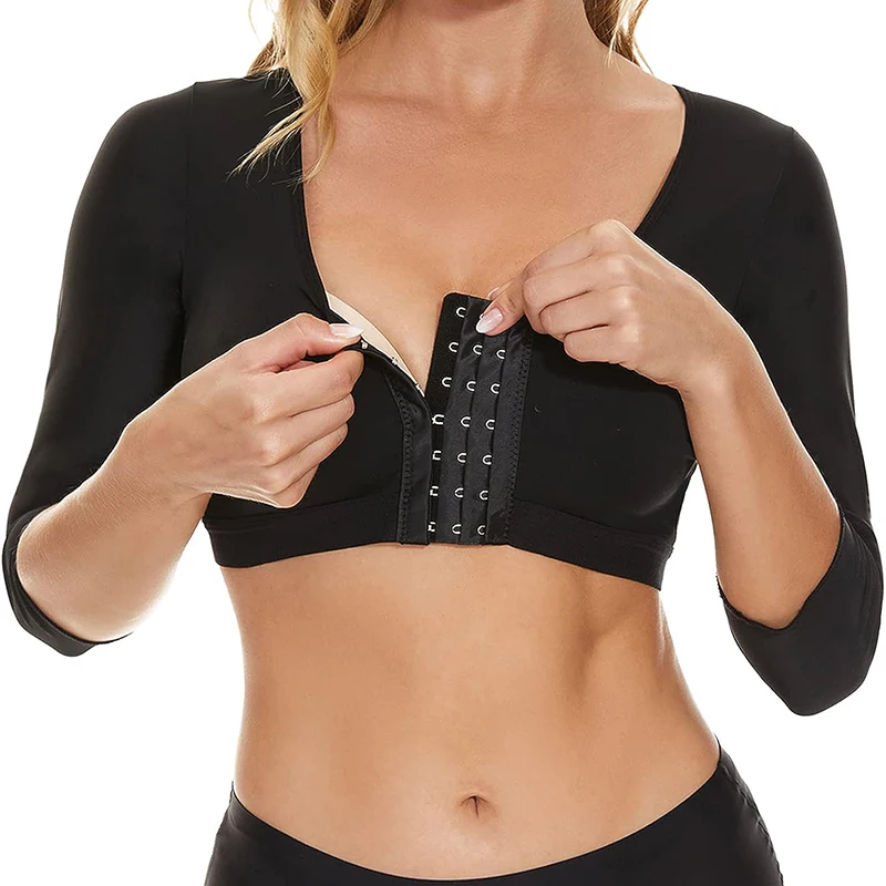 Description Picture 4 of itemMISSMOLY Womens Arm Shaper Tops Slimmer Compression Half Sleeves Post Surgery Posture Corrector Shapewear