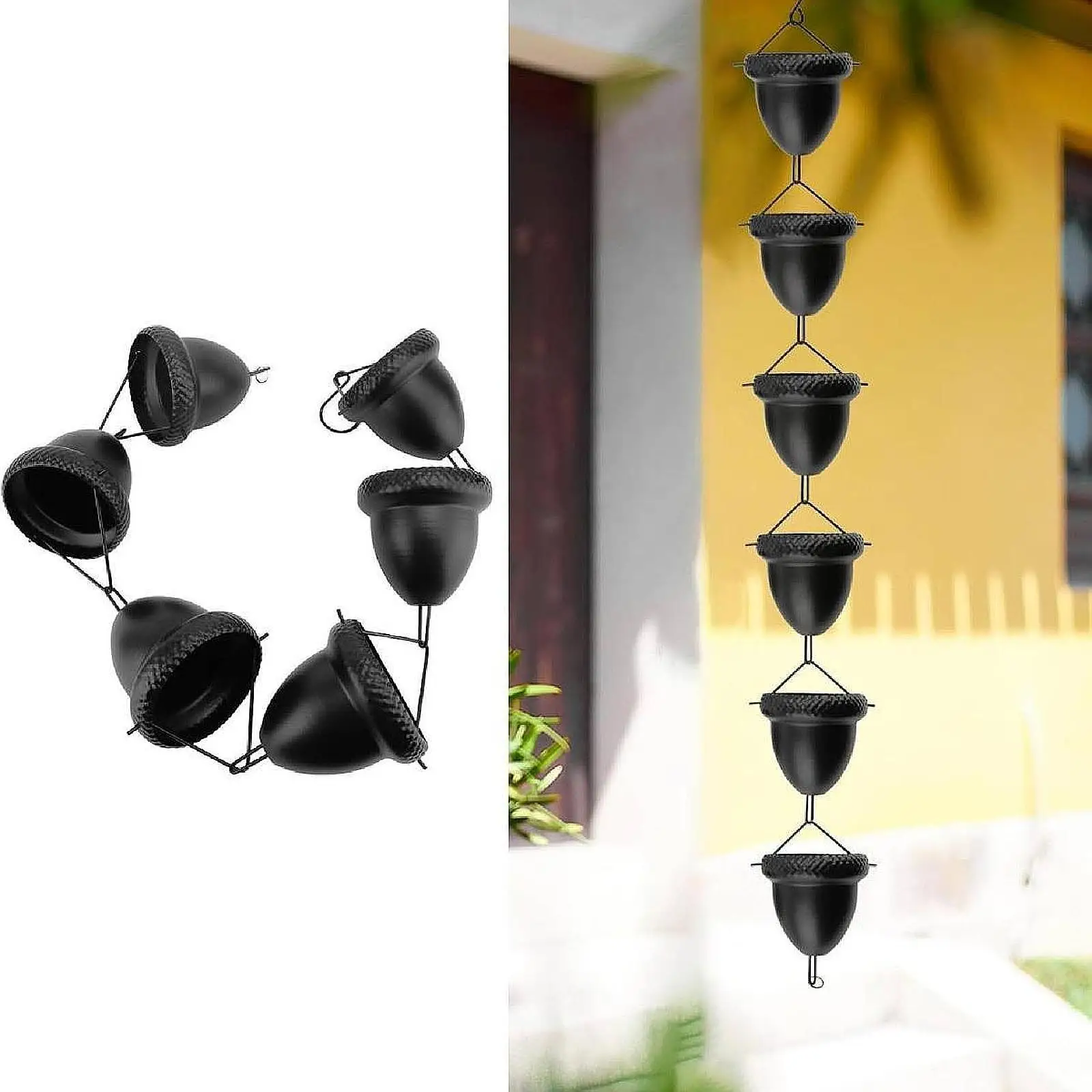 Rain Chain Hanging Decor Functional Rainchain for Rainwater Outdoor Garden