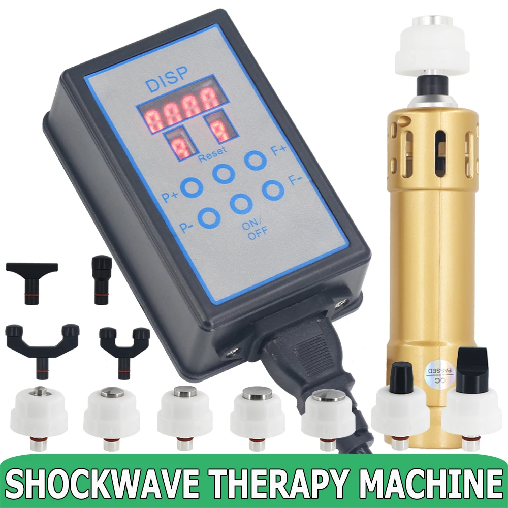 

2 IN 1 Shockwave Chiropractic Tools ED Effective Treatment Knee Pain Relief Professional Massager Shock Wave Therapy Machine New