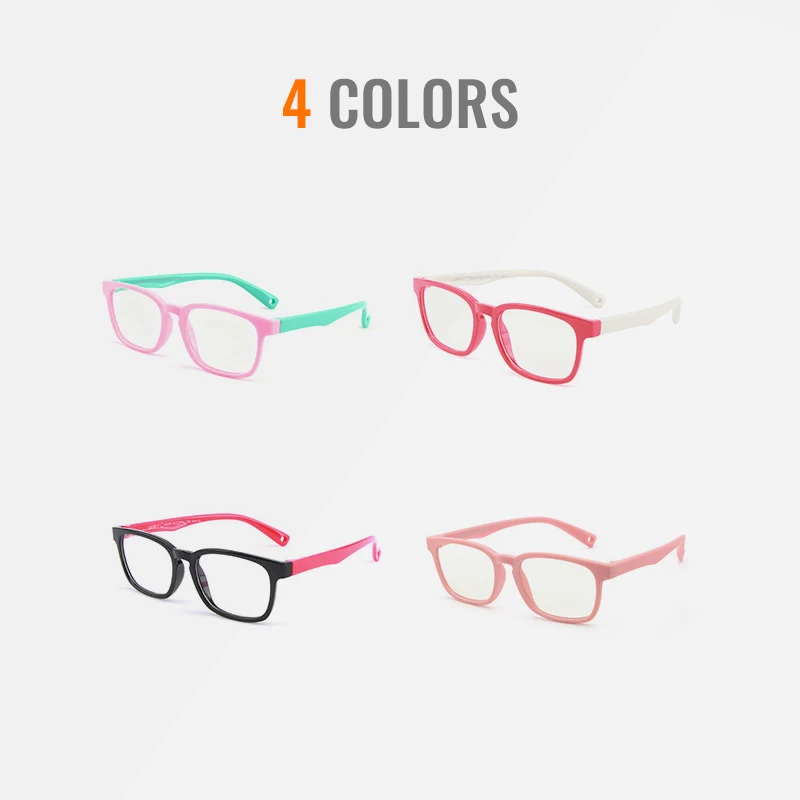 Toketorism Small Children's Glasses Anti Blue Eyeglasses Myopia Prescription Optical Frame