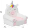 Basics Children's Plush Toddler Chair, Unicorn, Medium, Multicolor 3