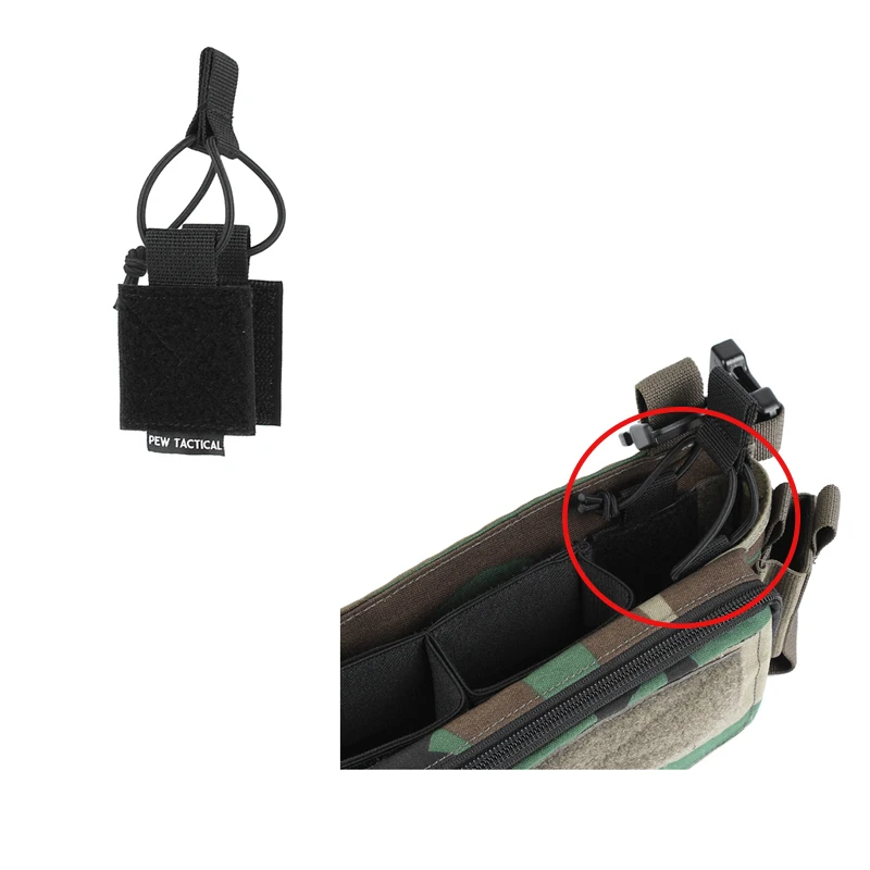 

Tactical Chest Hanging Accessories Mount Radio Elastic Cord PRC148 152 XTS