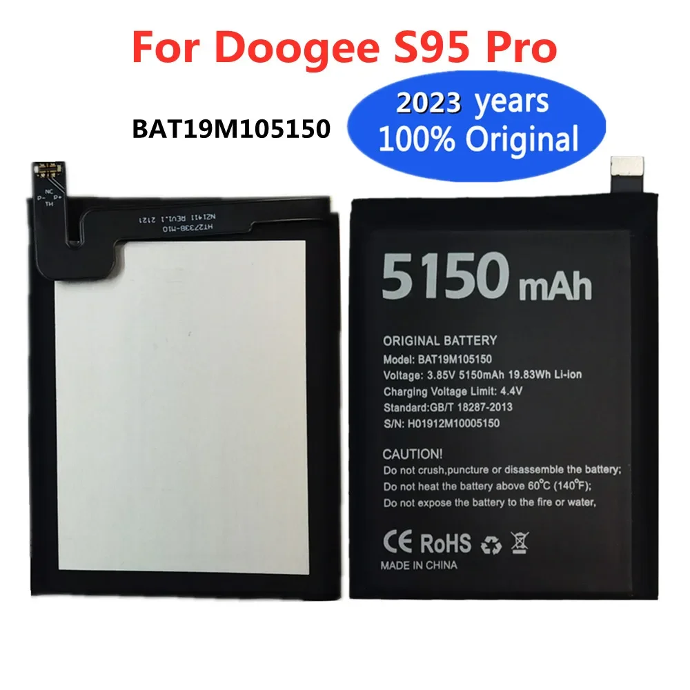 

2023 новый оригинальный запасной аккумулятор DOOGEE S95 Pro BAT19M105150 5150 мАч запасная батарея для смартфона DOOGEE S95 Pro