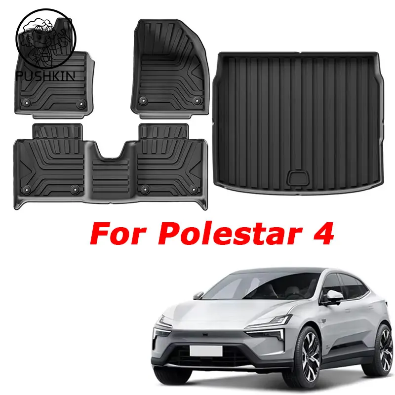 for-polestar-4-2024-2025-lhd-car-floor-mats-cargo-liner-trunk-pad-tpe