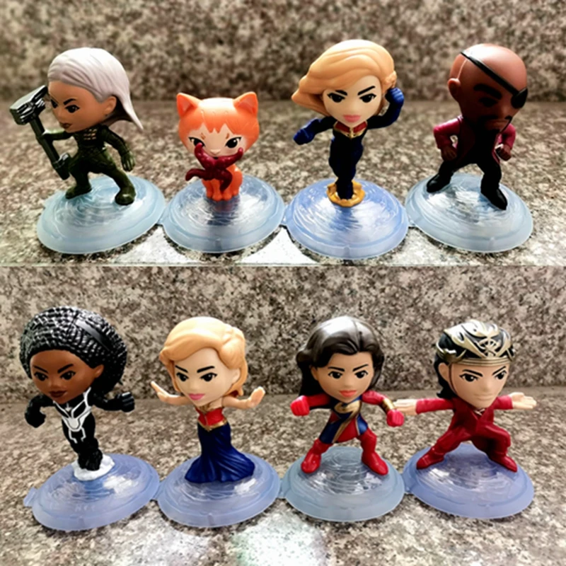 

MacDonaldes Captainmarveles Raccoones Chewies Action Figures Collection Ornaments Children's Gifts