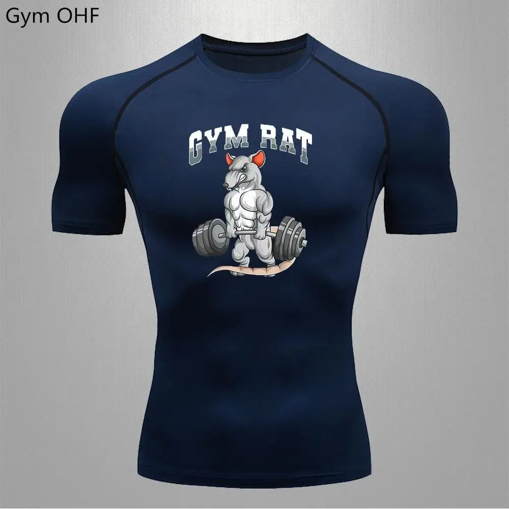 Rashguard Jiu Jitsu Men&rsquo;s Fitness Gym Rat Sports T-Shirt Jogging Running Sweatshirt Tight Outdoor Training sport t shirt running t shirt running t shirts fitness clothes compression t shirt men t shirts