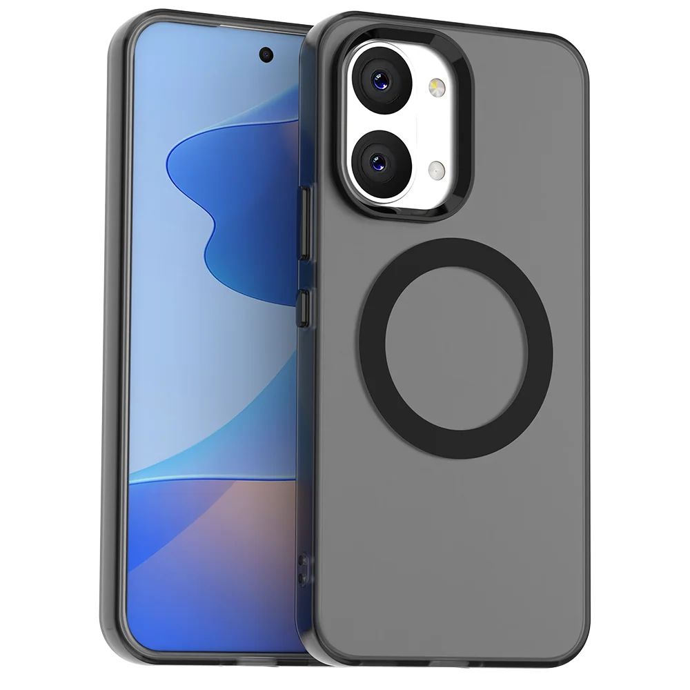 Candy-Colored Transparent Magnetic Phone Case