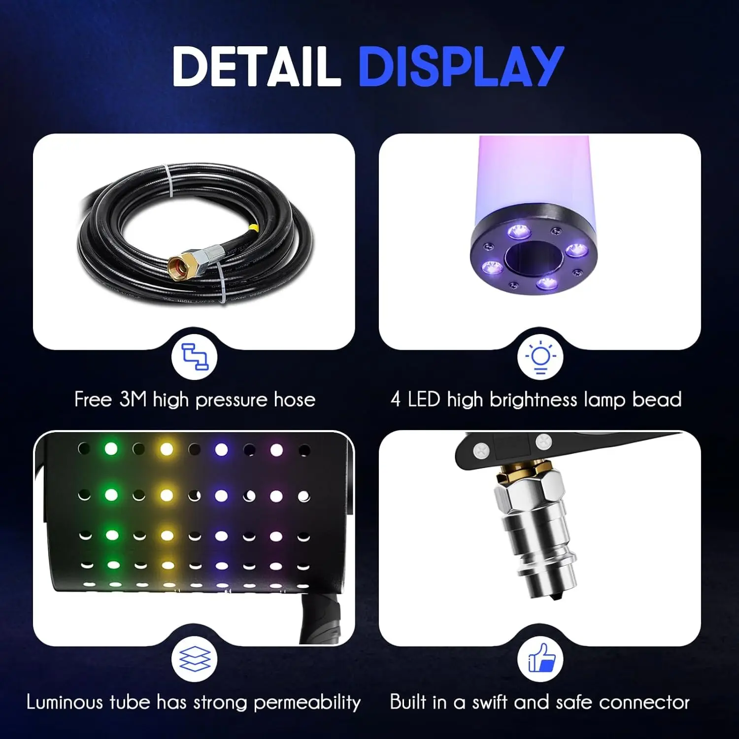 Stage Equipment CO2 Gas Column Color Paper Spray Gun Color Dj Fog Column Spray G