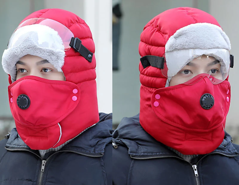 Gorro a prueba de viento para coche eléctrico para hombre, gorros de algodón protectores para los oídos cálidos para invierno, gorra para mujer, cuello frío