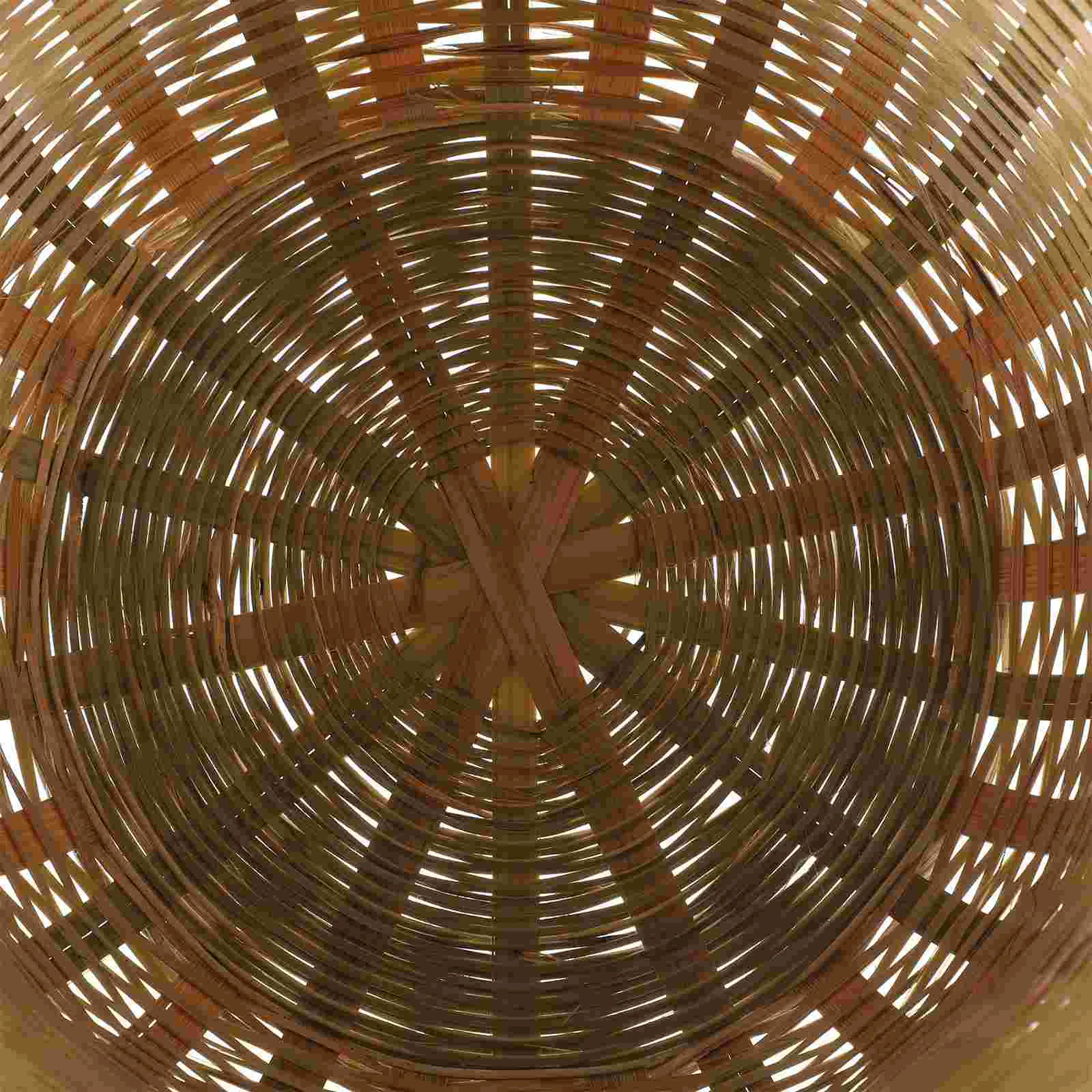 Bamboo Storage Basket Baskets for Home Snack Serving Seaweed Treats Woven Office 4