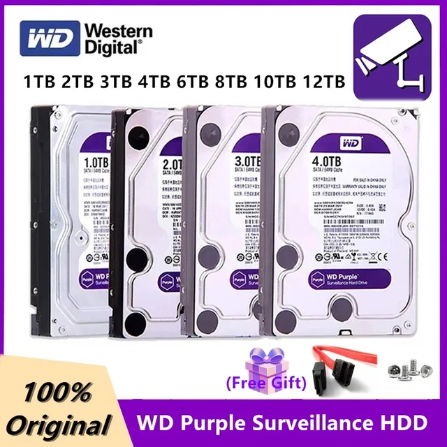 WD Purple 4TB 6TB 3TB Surveillance HDD: The Perfect Storage Solution for Surveillance Systems