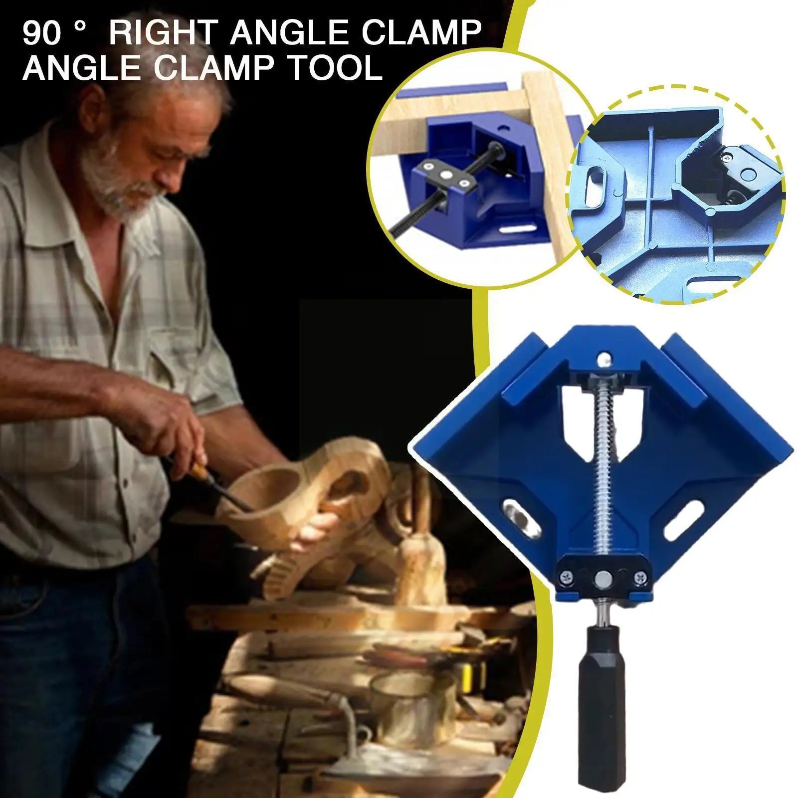 Adjustable 90 Degree Right Angle Corner Clamp Tools Carpentry Fixing