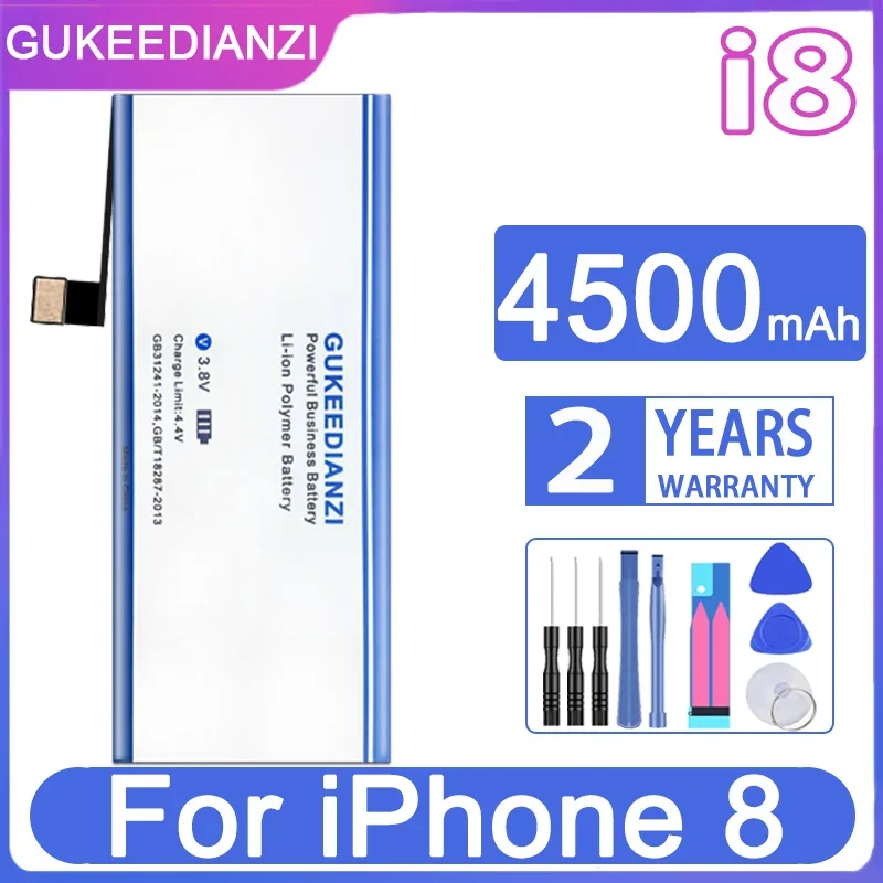 

Аккумулятор GUKEEDIANZI для IPhone 7 8 7 Plus, батарея большой емкости для IPhone8 SE SE2 SE2020 X XR XS XSMax, с треком