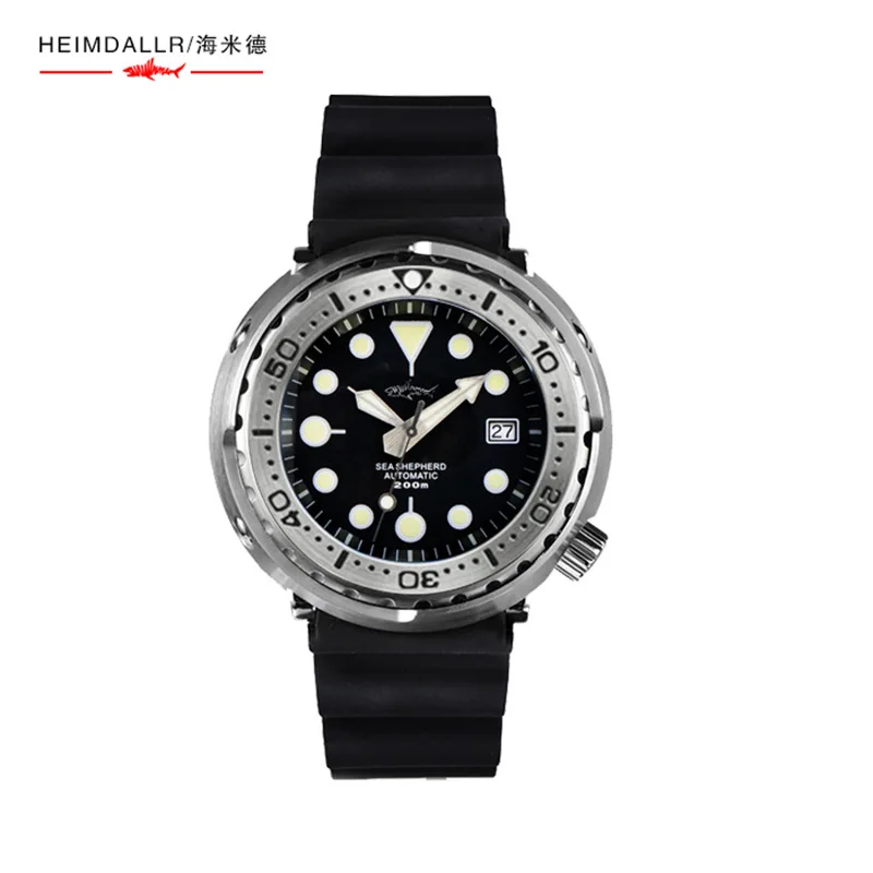 

Heimdallr Mens Diver Watches Tuna Mechanical Wristwatch 200M Waterproof Luminous Chronograph Bezel Sapphire Men Automatic Watch