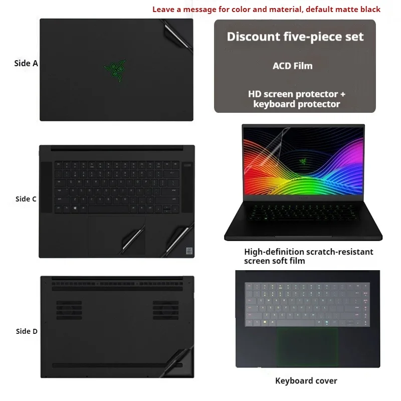 Premium Laptop Body Protective Film - Scratch-Resistant Case Cover