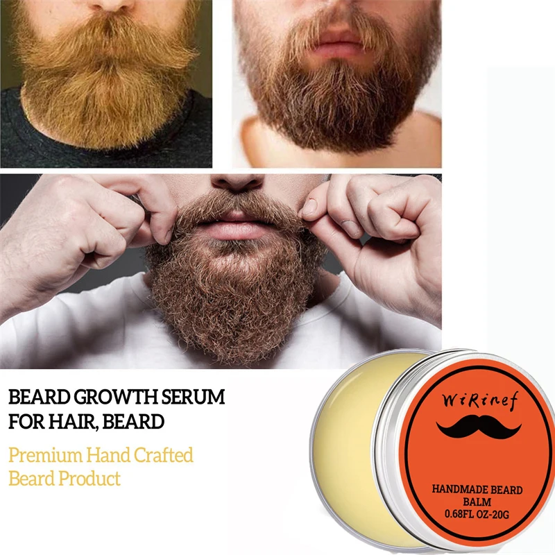 Beard Care Cream Natural Beard Balm Wax Man Beard Growth Oil Moisturizing Smoothing Styling Professional Care Cream