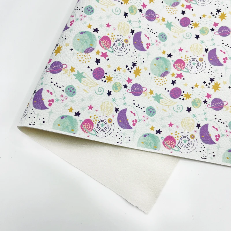New Print Leather Sheets Ribbon Faux Leather For Decoration DIY Handmade Bows