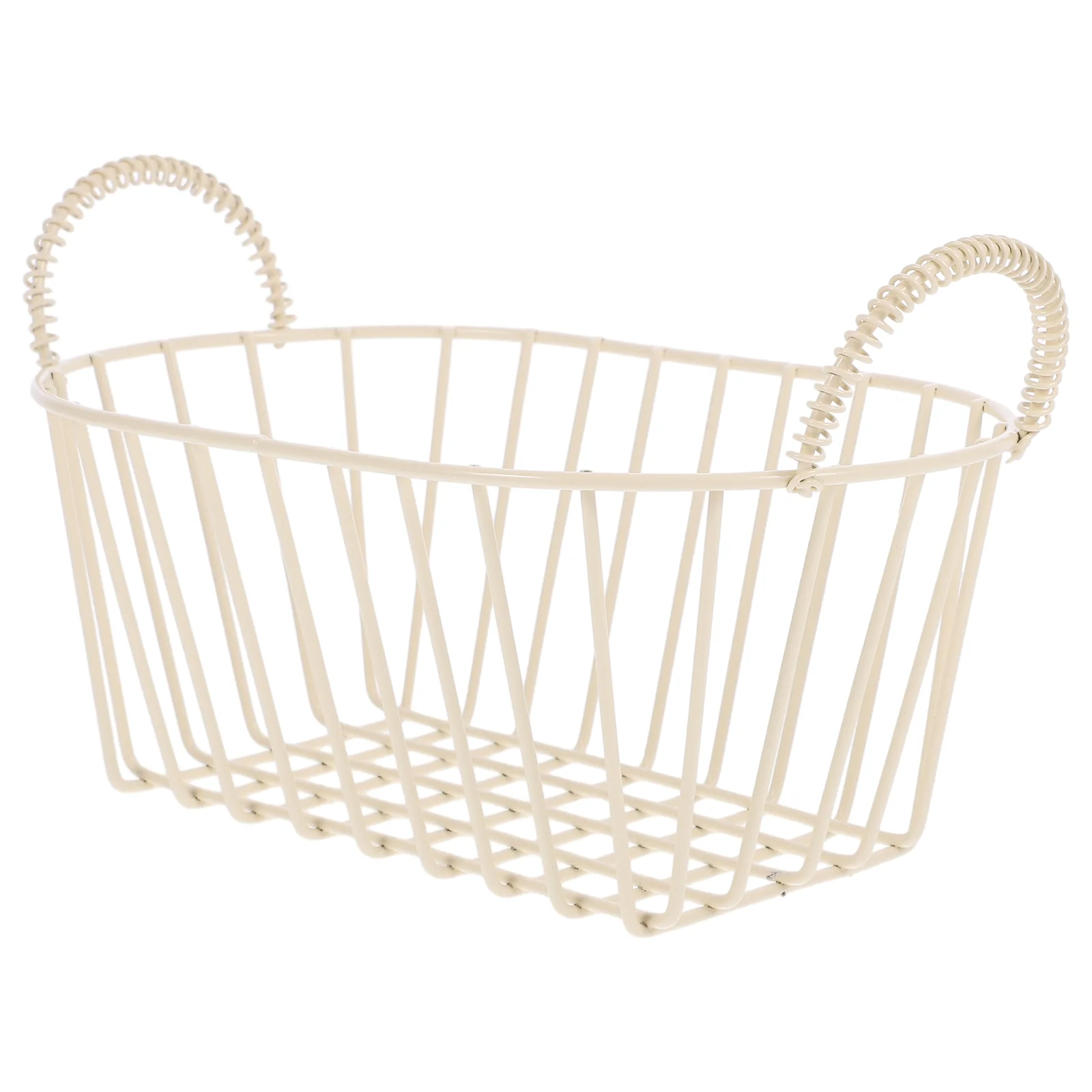 Iron Snack Basket Wire Baskets for Storage Small Desktop Metal Fruit Vegetable Bread Serving Loaf