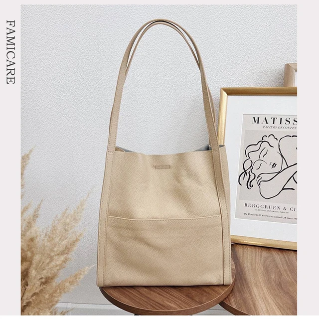 2023 New Design High Quality Genuine Real Leather Cowhide Bucket Tote  Shoulder Bag for Women Lady Fashion Crossbody Messenger - AliExpress