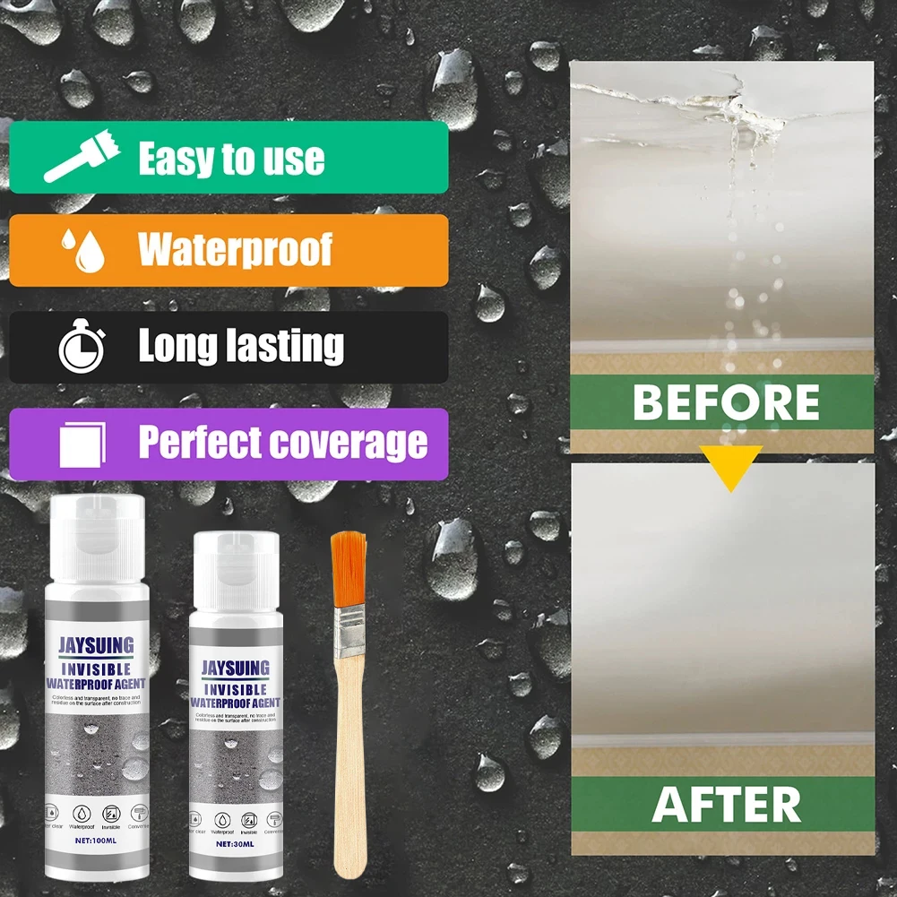 Description Picture 3 of item30ml Sealant Spray Upgrade Anti-Leaking Sealant Spray Wall Mending Agent Repair Invisible Waterproof Leak-Trapping Spray