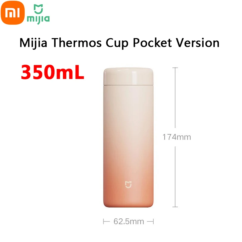 

Xiaomi Mijia Thermos Cup Pocket Version 350mL 316L Stainless Steel 6-hour Home Travel Sports Gradient Insulated Cup Vacuum