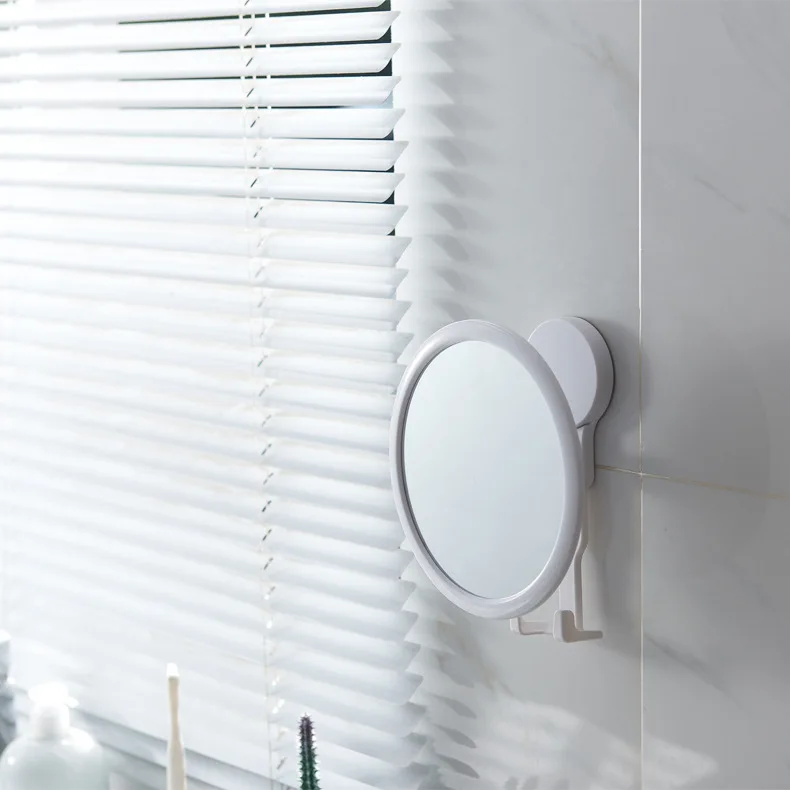 Bathroom Mirror Medium Round With Hook Storage Smart Light Makeup