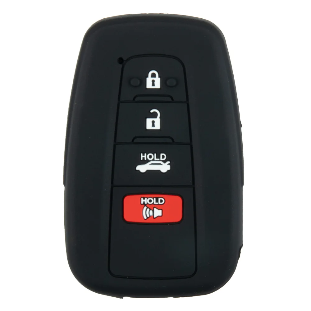 Cover Key Case Fob Remote Skin No Fade Silicone Car Accessories High Quality Material For Toyota For Camry-key case key case cover car key shell remote control case cover