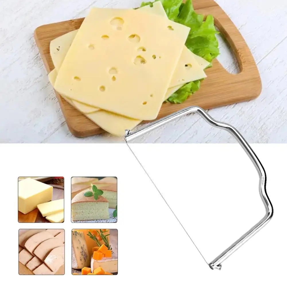1PC Butter Wire Slicer Steel Handheld Butter Cutter Tools Kitchen Wire Cheese Cutting Cutter Cheese V4X2