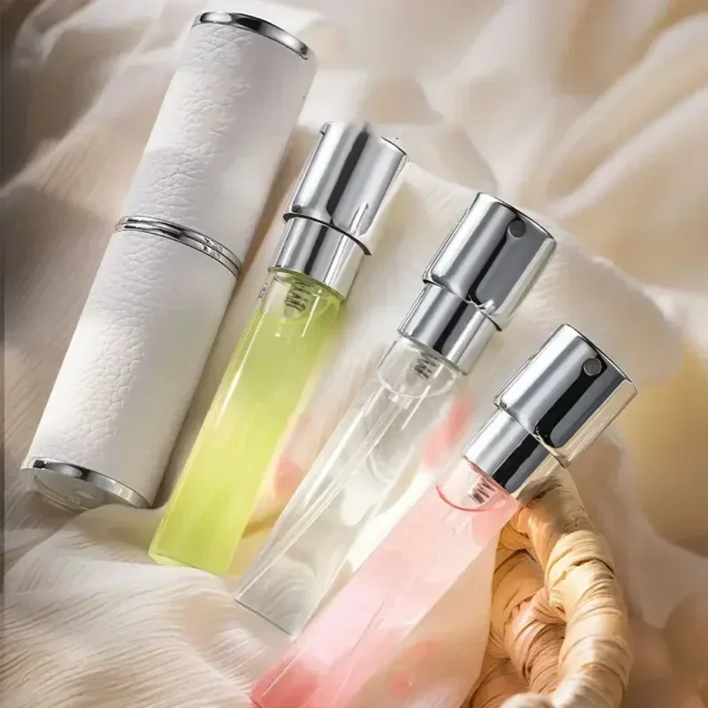 8ml Leather Perfume Atomizer Portable Liquid Cosmetics Containers Traveling Perfume Refillable Storage Bottle Empty Spray Bottle