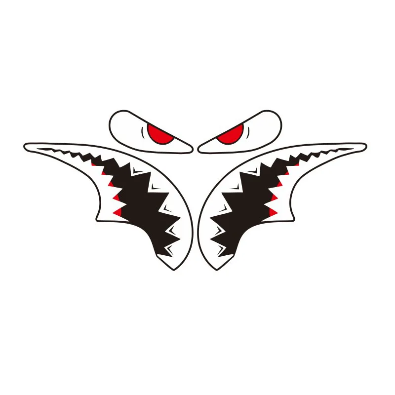 Waterproof Shark-Themed Bicycle Frame Decal