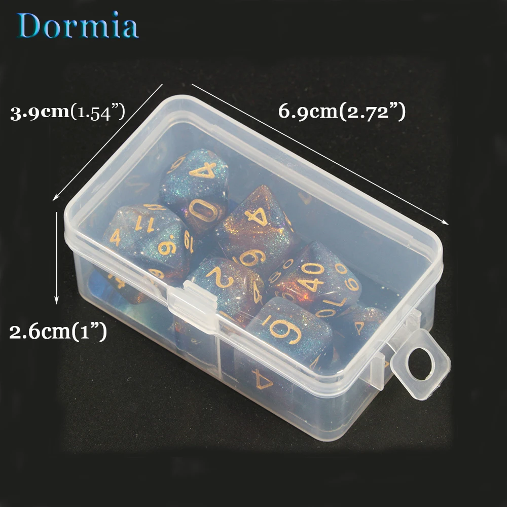 Super Universe Galaxy d&dgame Dice Set D4-D20 RPG Best Gifts 8 Colors for Choose game dice