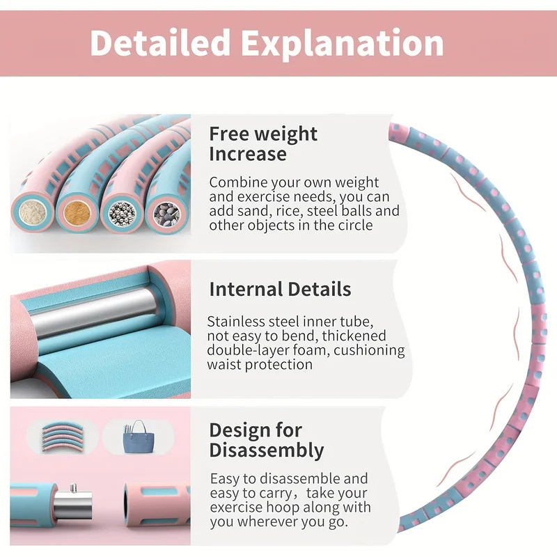 Adjustable Foam Exercise Hoop 3