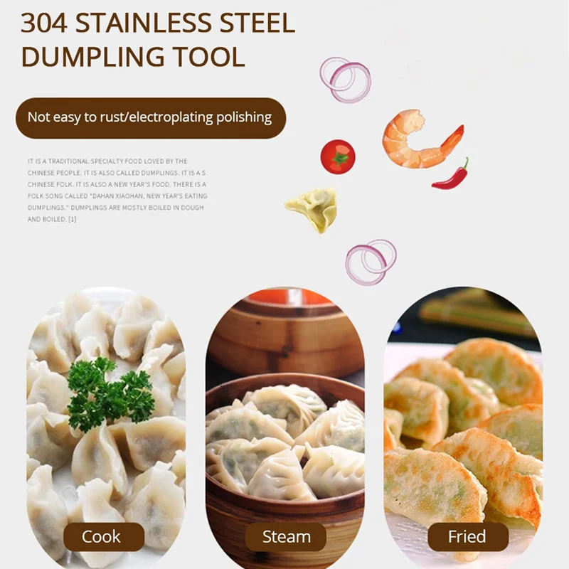 Dumpling Mould Ravioli Making Mold Baking Accessories Kitchen Dumpling Maker Stainless Steel