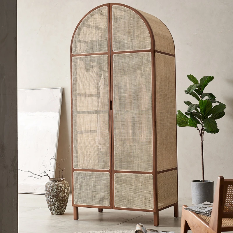 옷장용 옷장 보관함, 옷장 정리함 슬라이딩 문짝 옷장, 나무 방 싱글 침대 