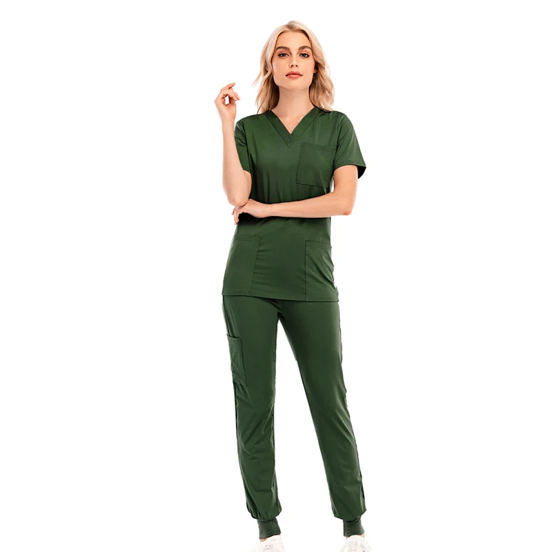 Nursing Uniform Tops Pants Suit nurse scrubs top nurse uniform suits for Women