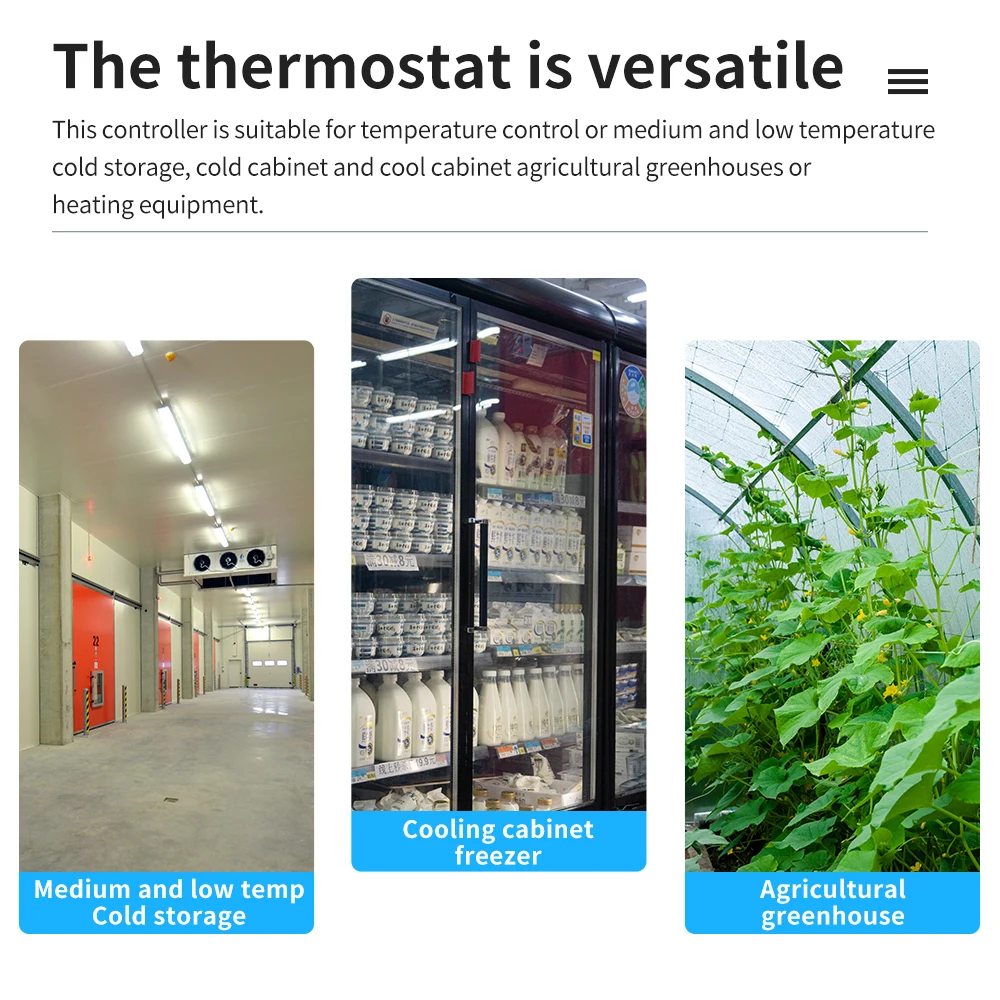 Digital Temperature Controller 220V Cool Heat Switch Refrigerator