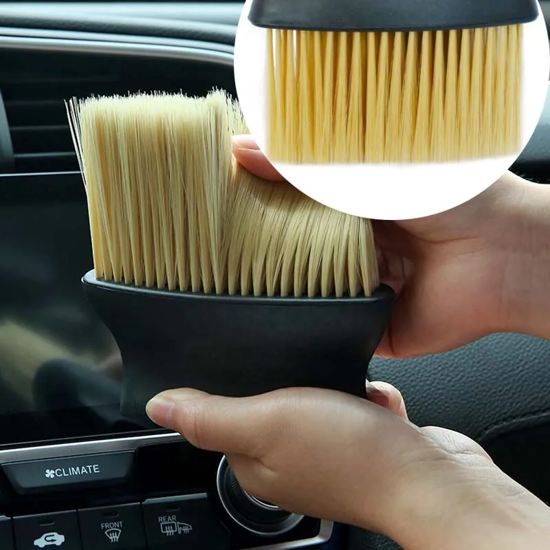 

Car Cleaning Brush Long Soft Bristle Detail Cleaning Tool Air Outlet Interior Dust Brush No Scratch Interior Cleaning Tool