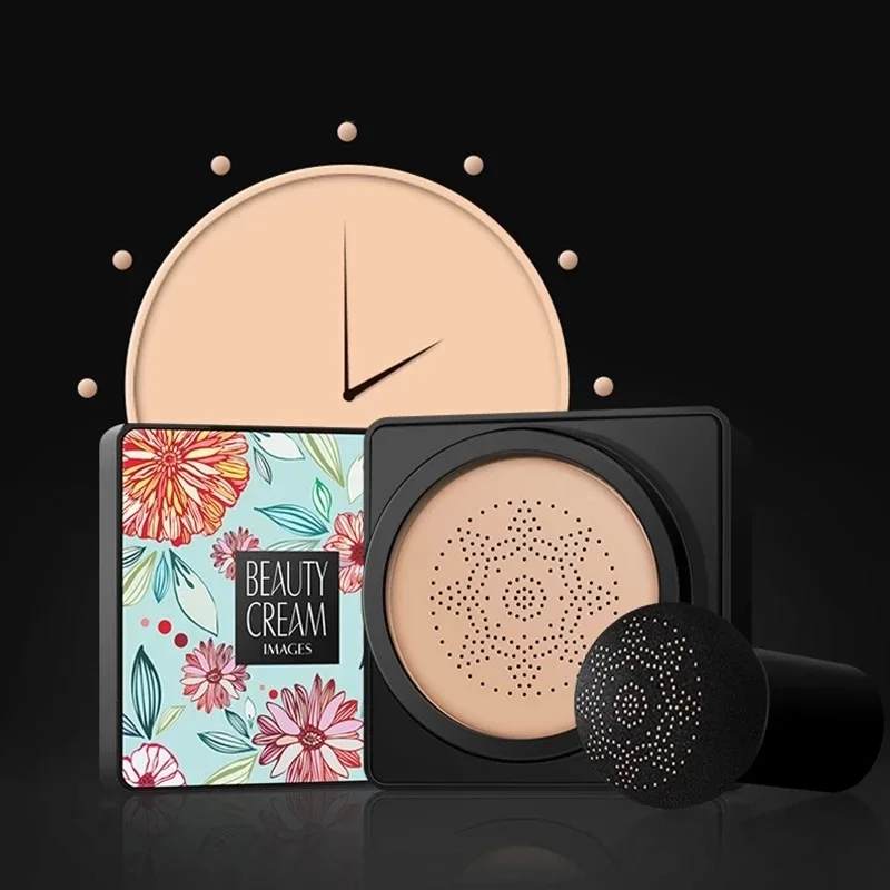 Air Cushion Foundation BB CC Cream Concealer Whitening Brighten Face Base Tone Corrector Korean Makeup