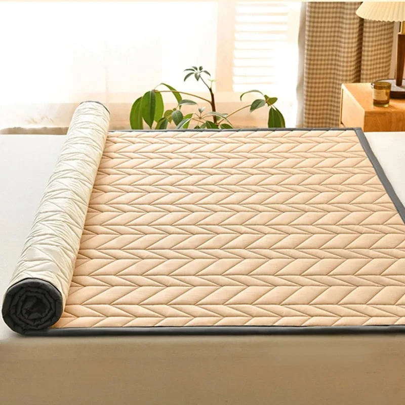 수면 매트 퀼트 매트리스 커버, 퀼트 침대 장착 시트, 침대 보호대 패드, 침대 토퍼 보호 패드, 다다미 침대 쿠션 