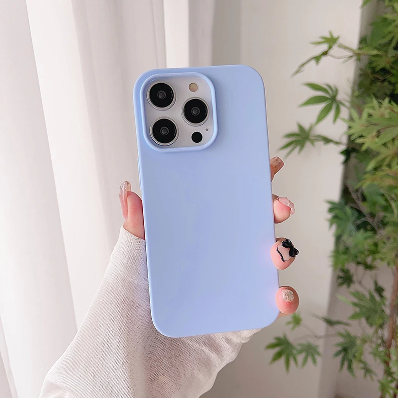 Luxury Matte Candy Color Silicone Soft Case - Ultra Thin Colorful Back Cover Shell