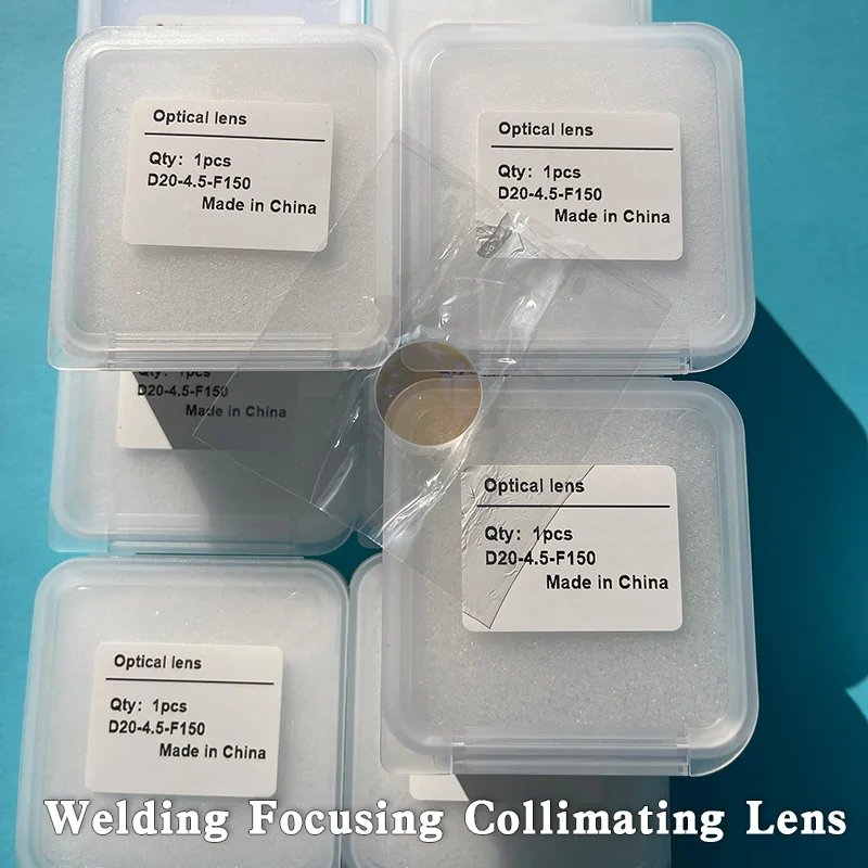 10PCS 레이저 핸드헬드 용접 클린 D16/20*5.0-F60 콜리메이터 포커스 렌즈 D20*4.5-F150 CQWY WSX QiLin 용접 건용