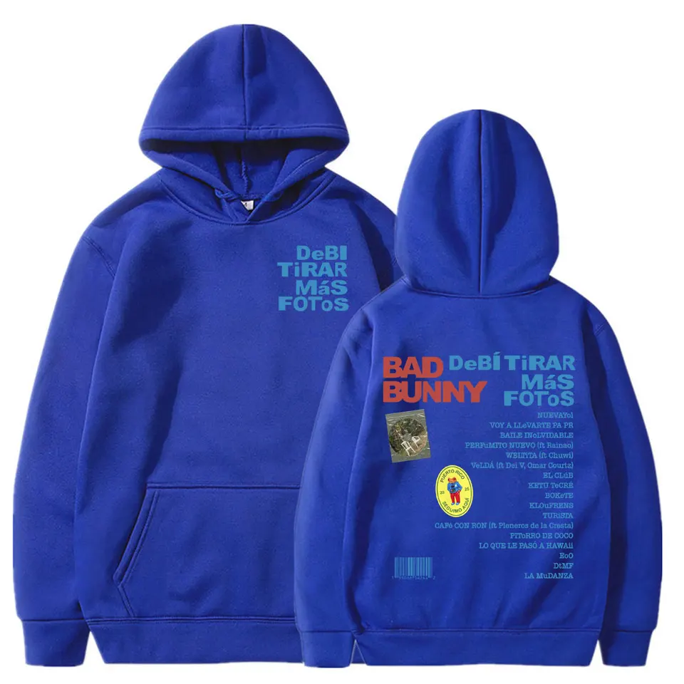Sweat à Capuche Imprimé 'Bad Rapper Bunny' - Homme/Femme, Tailles XXS à 4XL, Style Vintage - 8