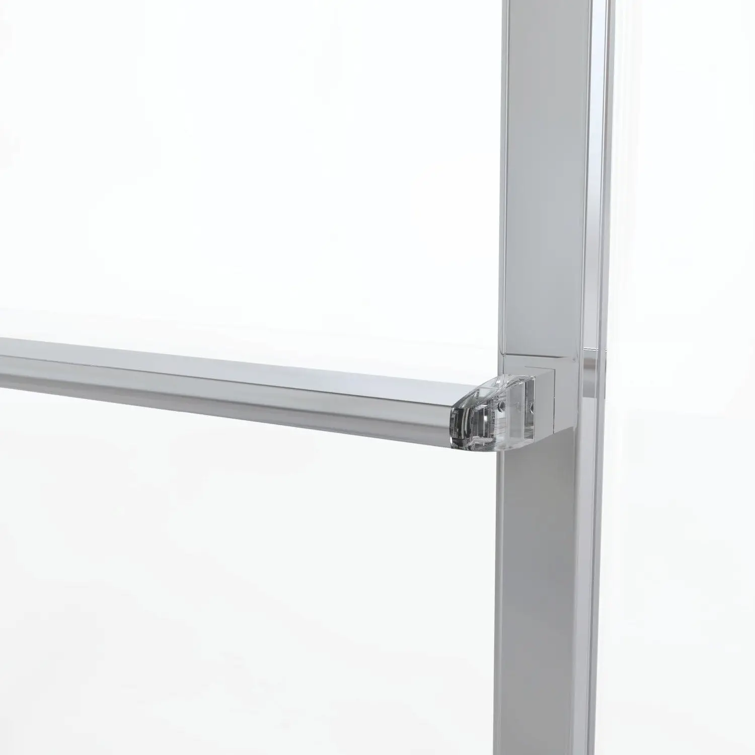 Deluxe Framed Sliding Shower Door Fits 42 to 44 inch opening Obscure Glass Silver Finish ensures stability safety T lock feature