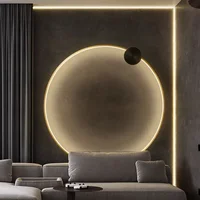 Brass Ring LED Wall Lights Home Art Deco Free Collocation Sconce for Parlor Dinning Room Bedside Stairs Nordic Round Lamp 1