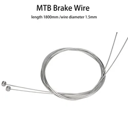 ZTTO Stainless Steel Bike Shift & Brake Cable - 2100mm Durable Zinc-Coated Wire (Zinc MTB Brake x2)