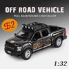 1/32 Raptor F-150 Off-road vehicle Alloy Truck SUV Car Diecast Model Metal Toy Pull Back Collection removable Sound Light gifts 1