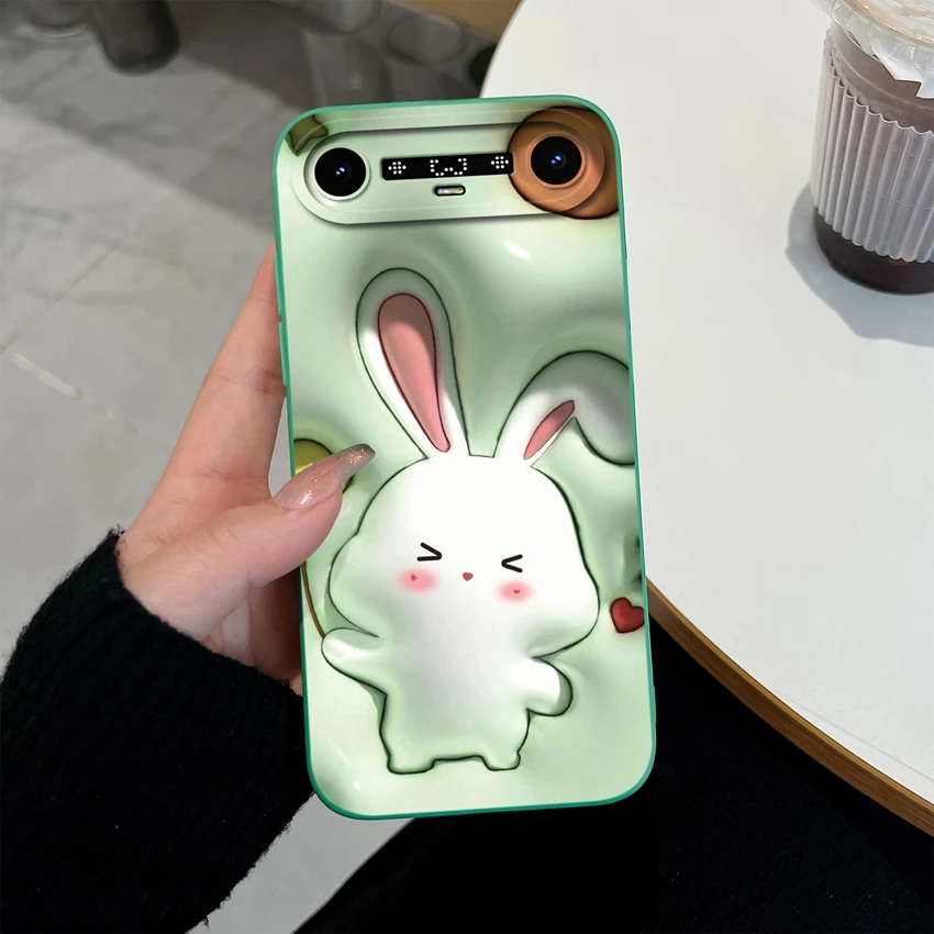 Beautiful Clouds Pattern Slim Liquid Silicone Anti-Slip Phone Case